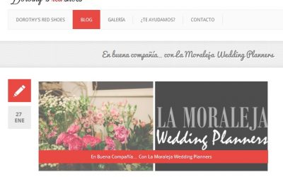 «En buena compañía… con La Moraleja Wedding Planners» en Dorothy´s red shoes