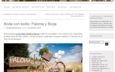 La Boda de Paloma y Borja en el Blog «Una Boda Única»